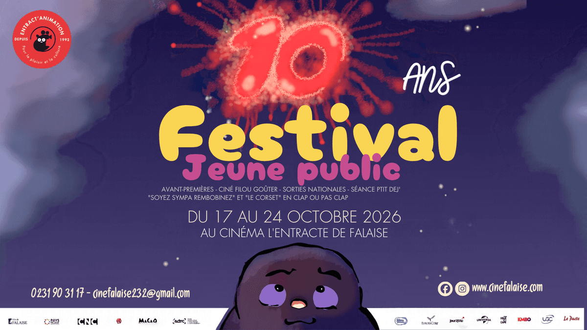 Illustration de l'événement : 10 ans du Festival Jeune public au cinéma l'Entracte