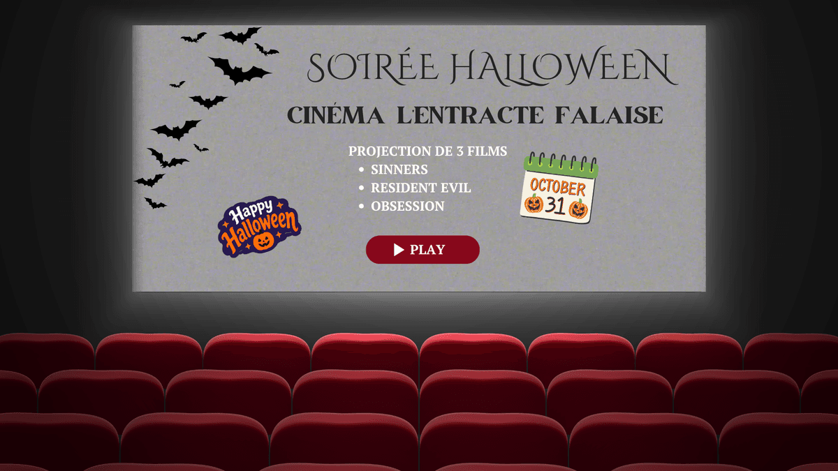 Illustration de l'événement : Soirée d'Halloween au cinéma l'Entracte