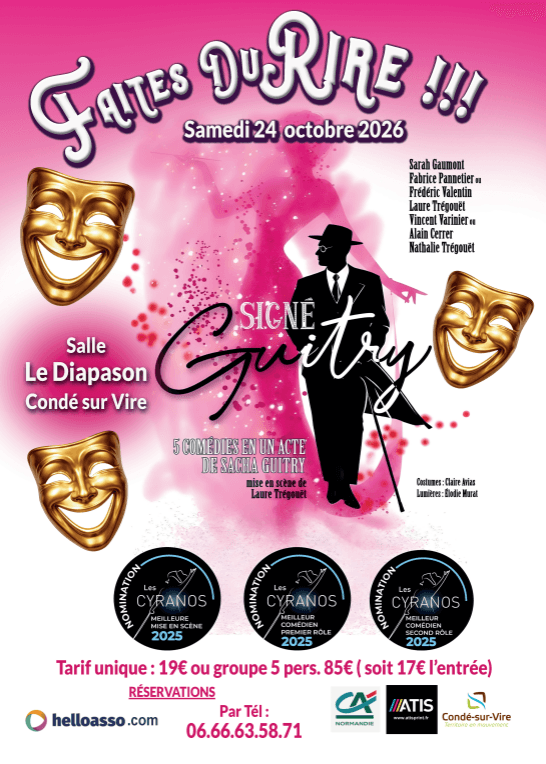 Illustration de l'événement : Faites du rire !!! - "Signé Guitry"
