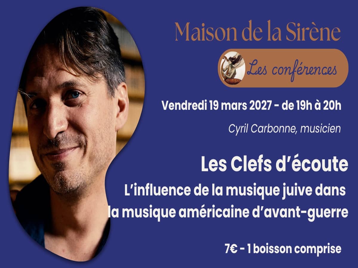 Illustration de l'événement : Conférence > Les Clefs d’écoute : L’influence de la musique juive dans la musique américaine d’avant-guerre