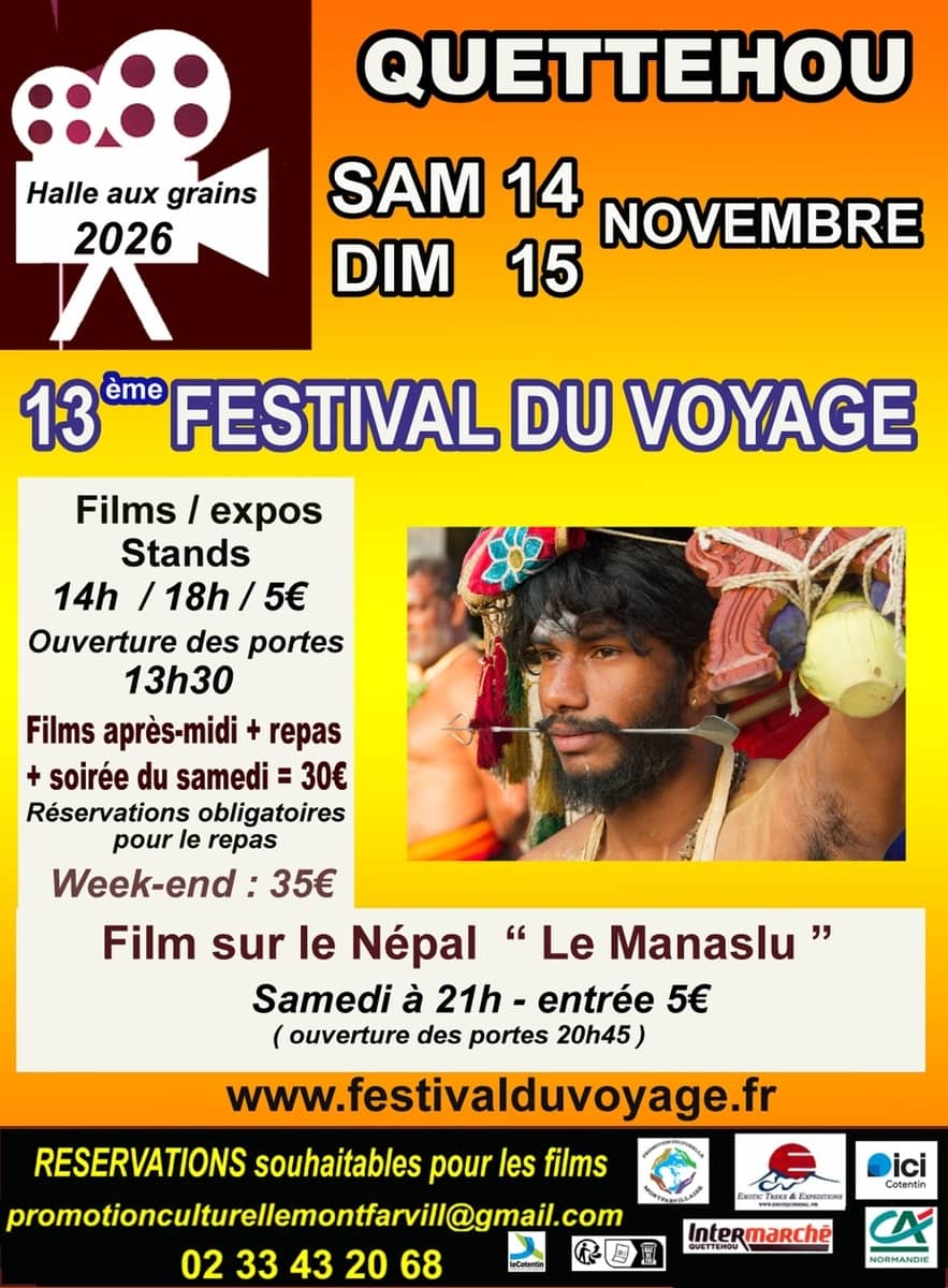 Illustration de l'événement : 13ème Festival du voyage à Quettehou