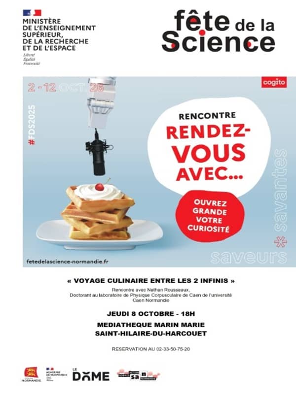 Illustration de l'événement : Fête de la science > Voyage culinaire entre deux infinis