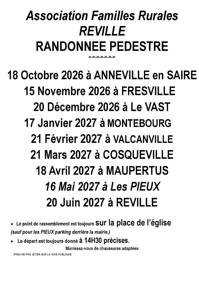 Illustration de l'événement : Randonnée pédestre Familles Rurales
