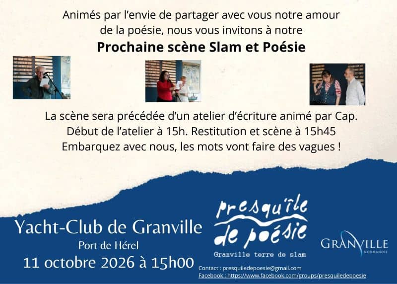 Illustration de l'événement : Scène ouverte de Slam et Atelier d'écriture