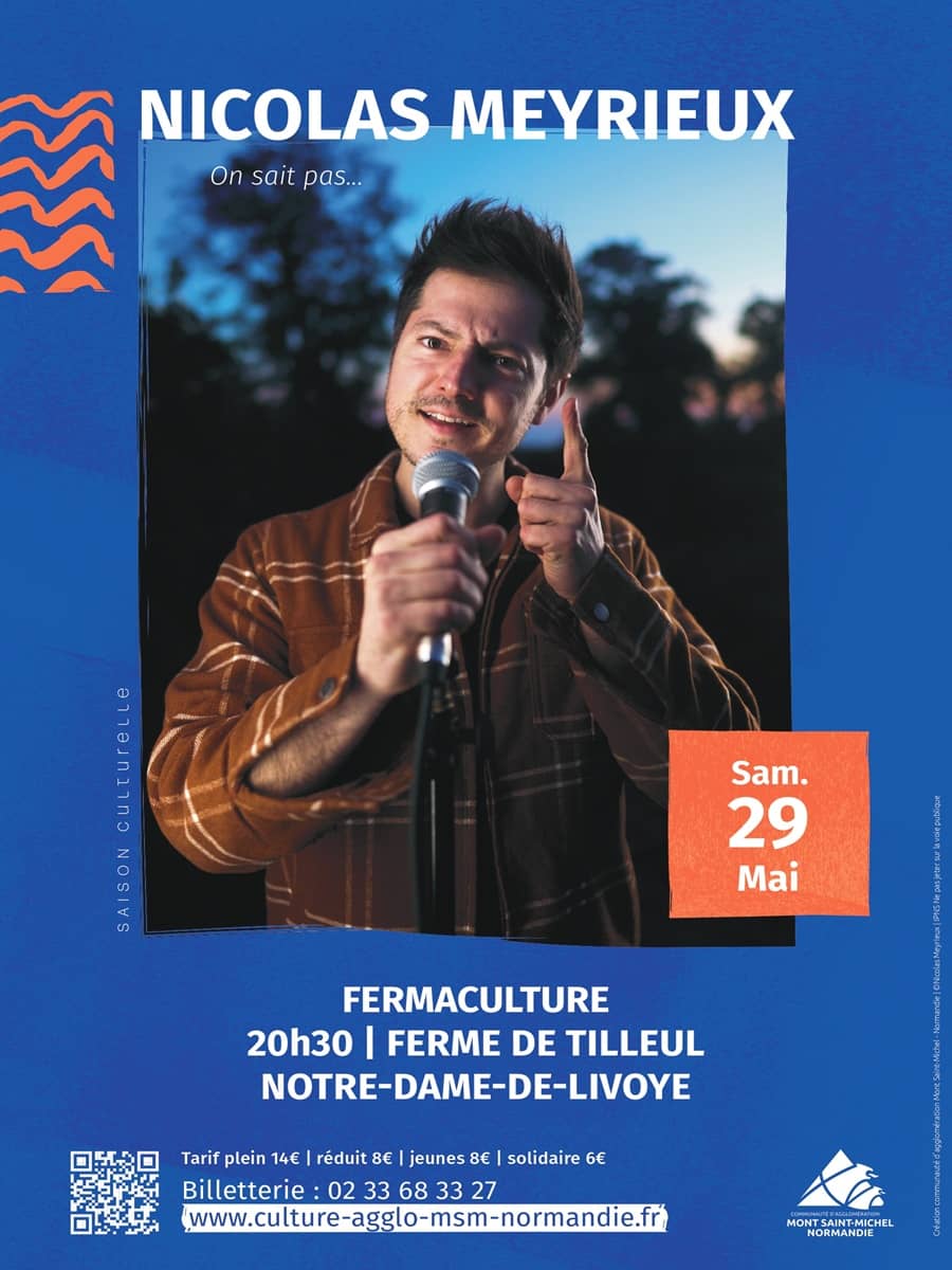 Illustration de l'événement : Saison Culturelle > Fermaculture - Spectacle humour "Nicolas Meyrieux - On sait pas..."