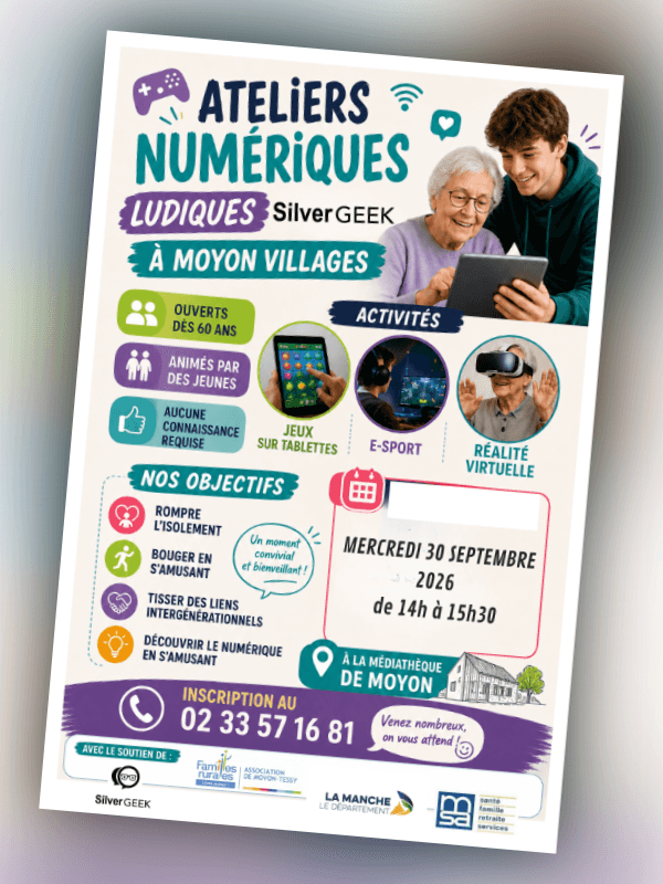 Illustration de l'événement : Atelier numérique ludique senior "Silvergeek"