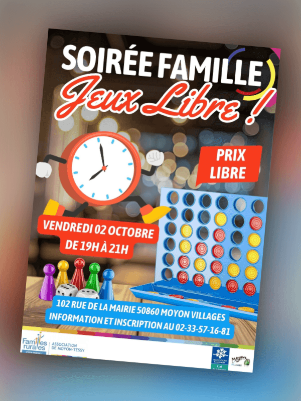 Illustration de l'événement : Soirée jeux de société en famille