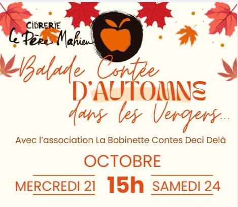 Illustration de l'événement : Balade contée d'automne dans les vergers