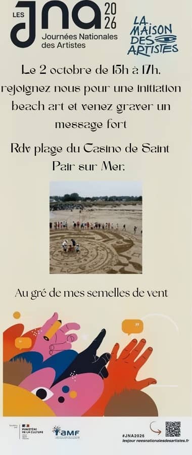 Illustration de l'événement : Initiation Beach Art JNA Journée Nationale des Artistes