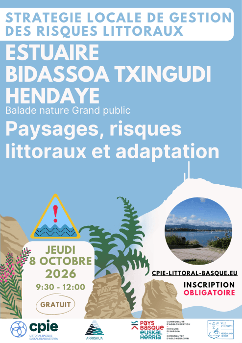 Illustration de l'événement : Paysages, risques littoraux et adaptation - Estuaire de la Bidassoa