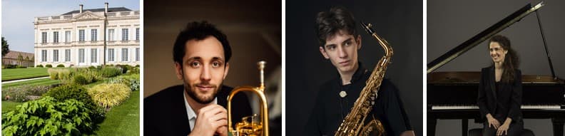 Illustration de l'événement : Les Estivales de Musique en Médoc au Château Gruaud Larose : Trompette, Saxophone & Piano