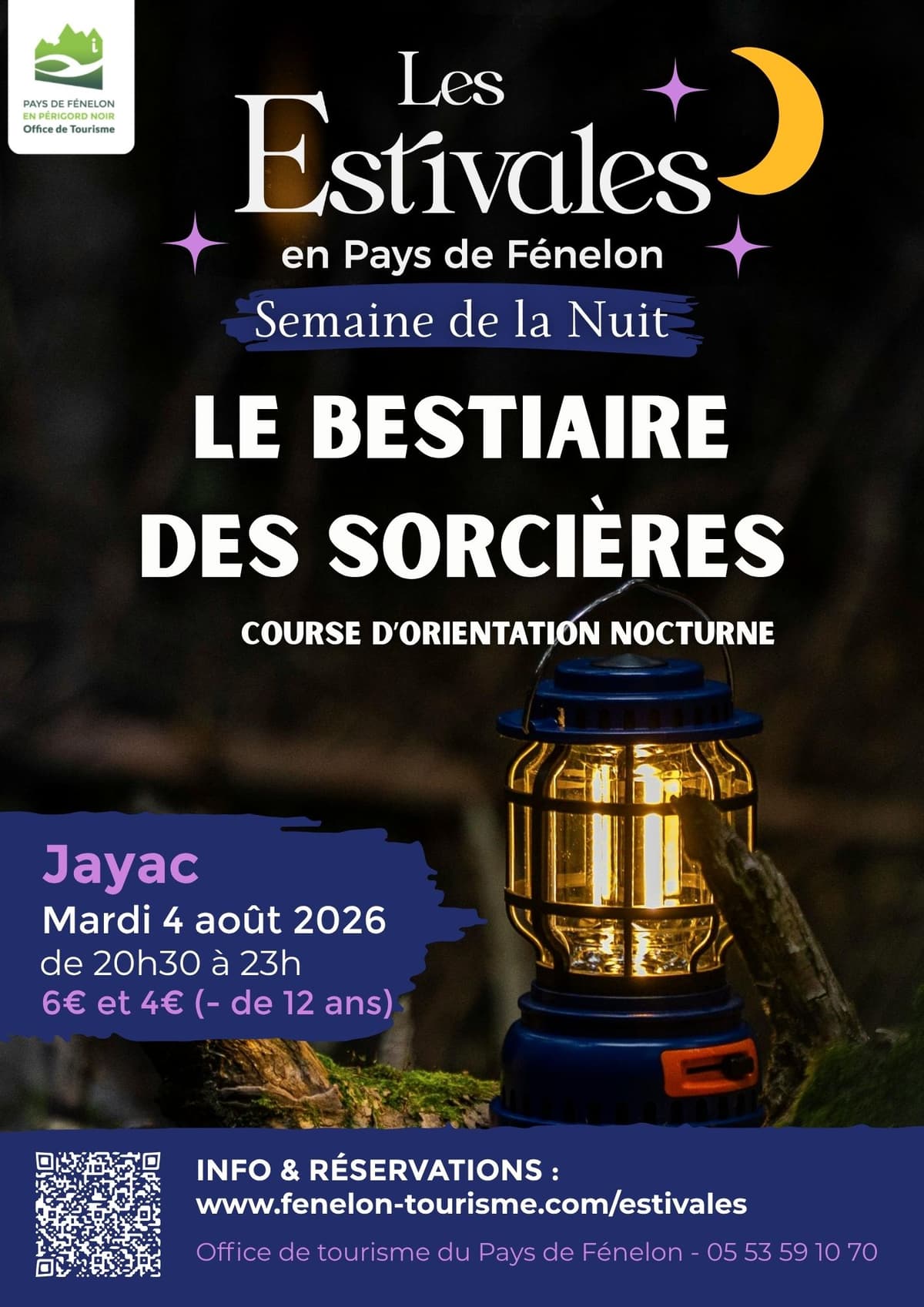 Illustration de l'événement : SEMAINE DE LA NUIT : Le bestiaire des sorcières - Course d'orientation nocturne