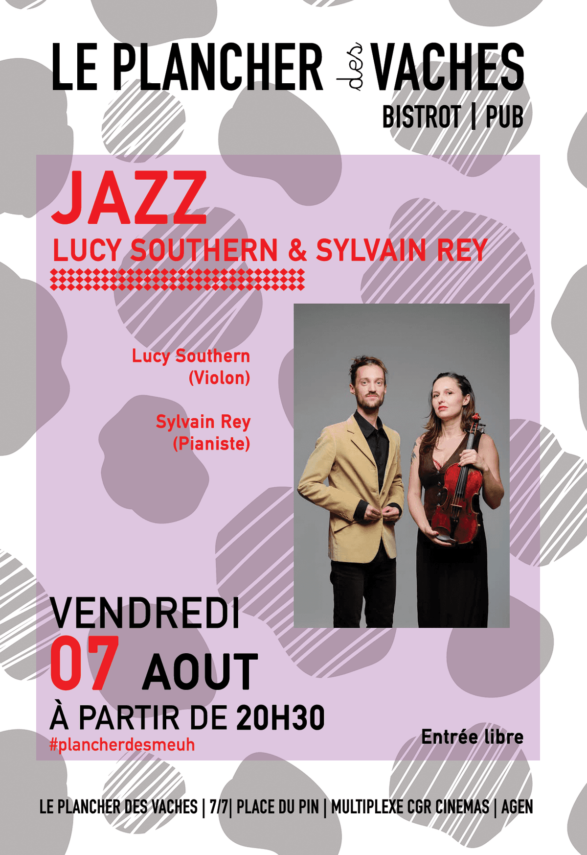 Illustration de l'événement : Concert jazz : Lucy Southern et Sylvain Rey