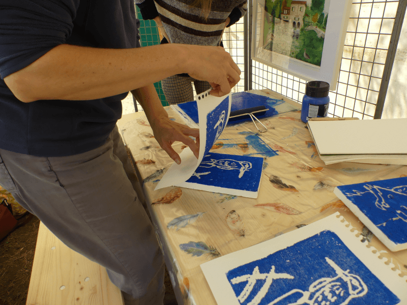 Illustration de l'événement : Atelier Linogravure à Terres d'Oiseaux