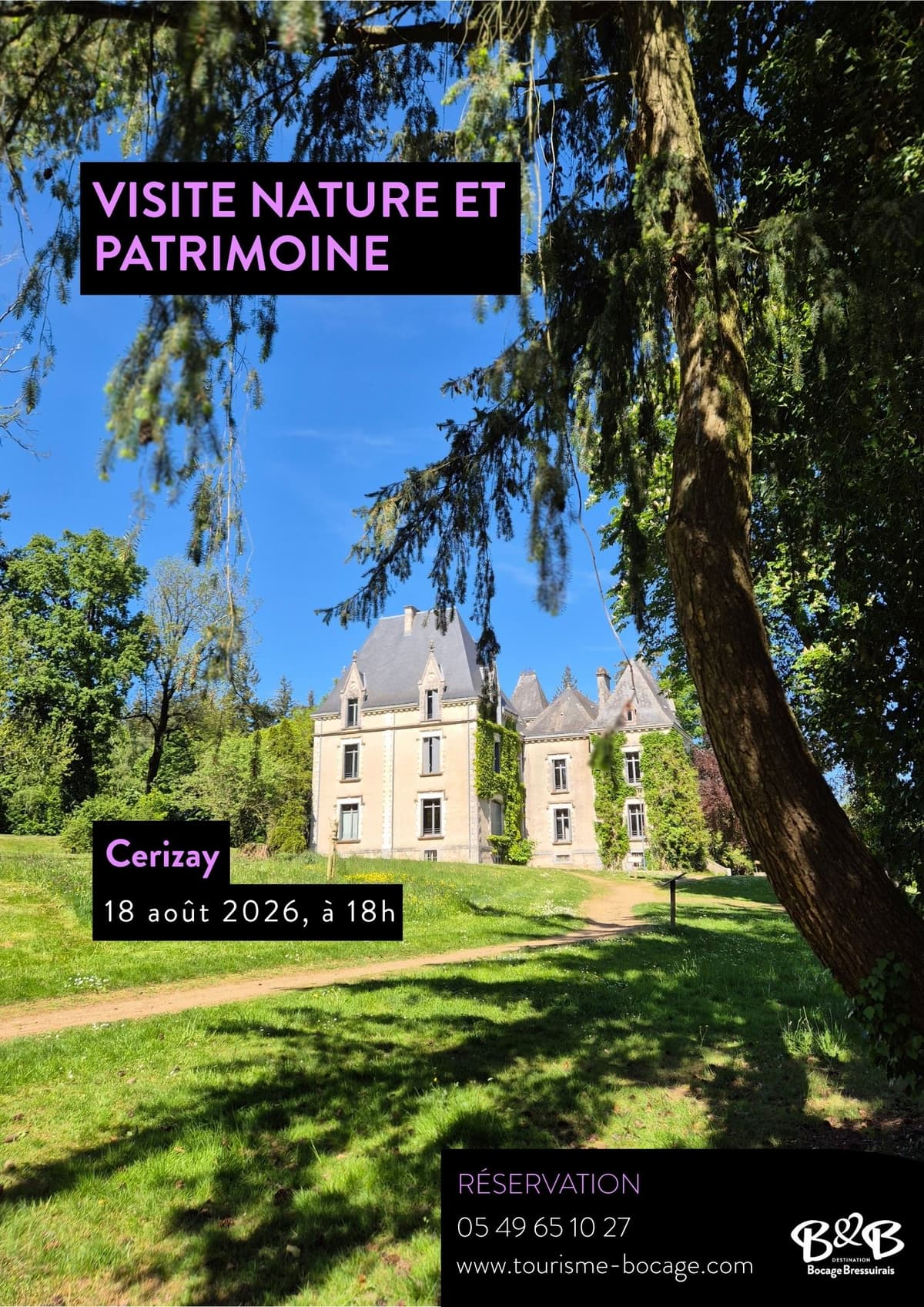 Illustration de l'événement : Visites nature et patrimoine - Le bourg: entre reconstruction et parcs arborés