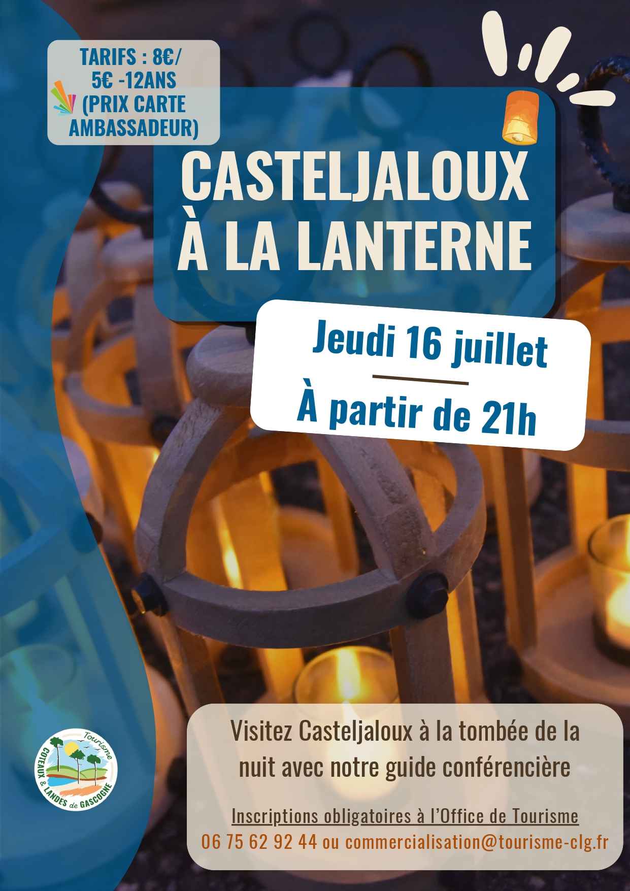 Illustration de l'événement : Visite de Casteljaloux à la lanterne