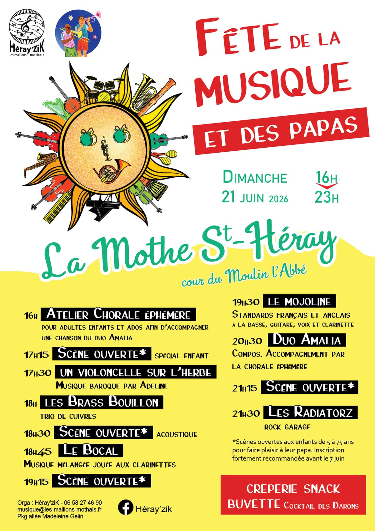 Illustration de l'événement : Fête de la musique et des papas