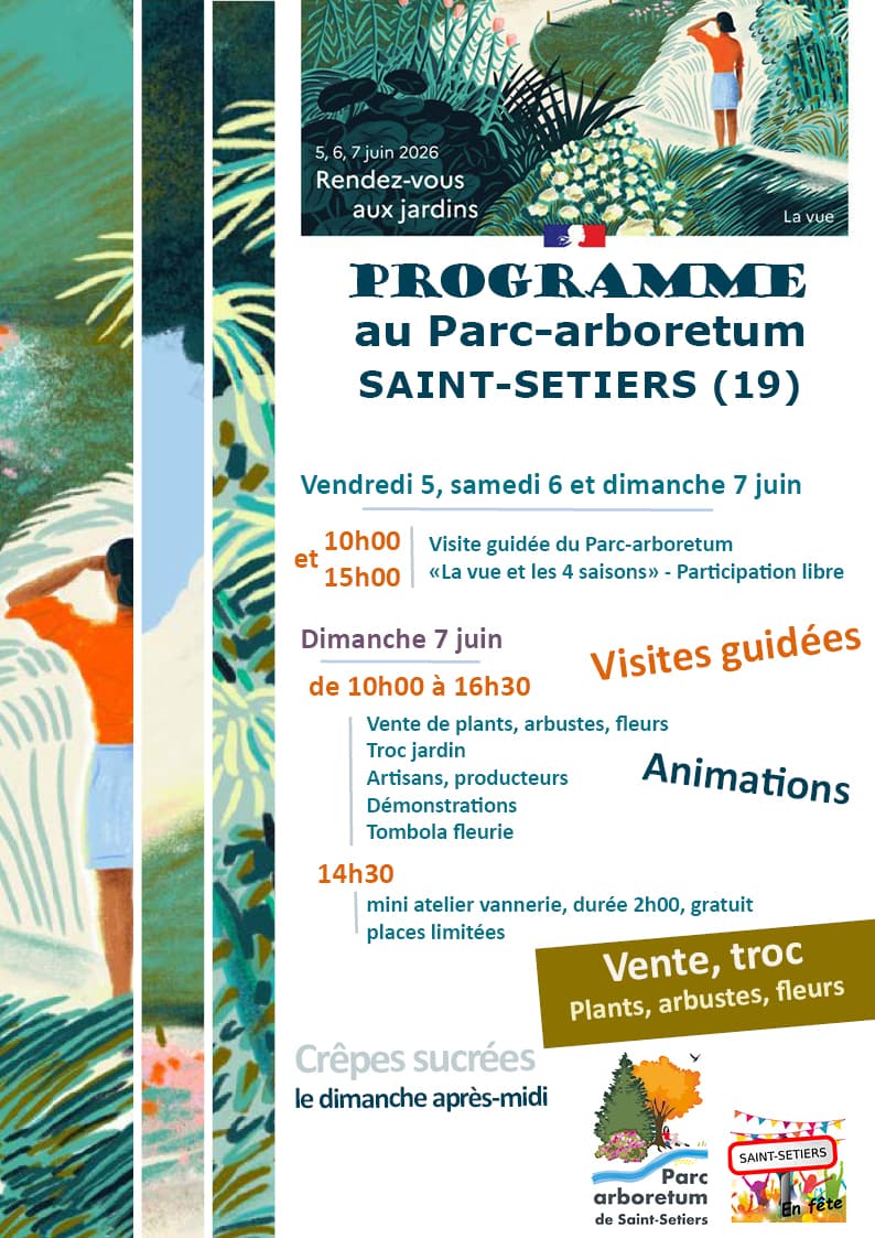 Illustration de l'événement : "Rendez-vous aux jardins" Parc Arboretum de Saint- Setiers