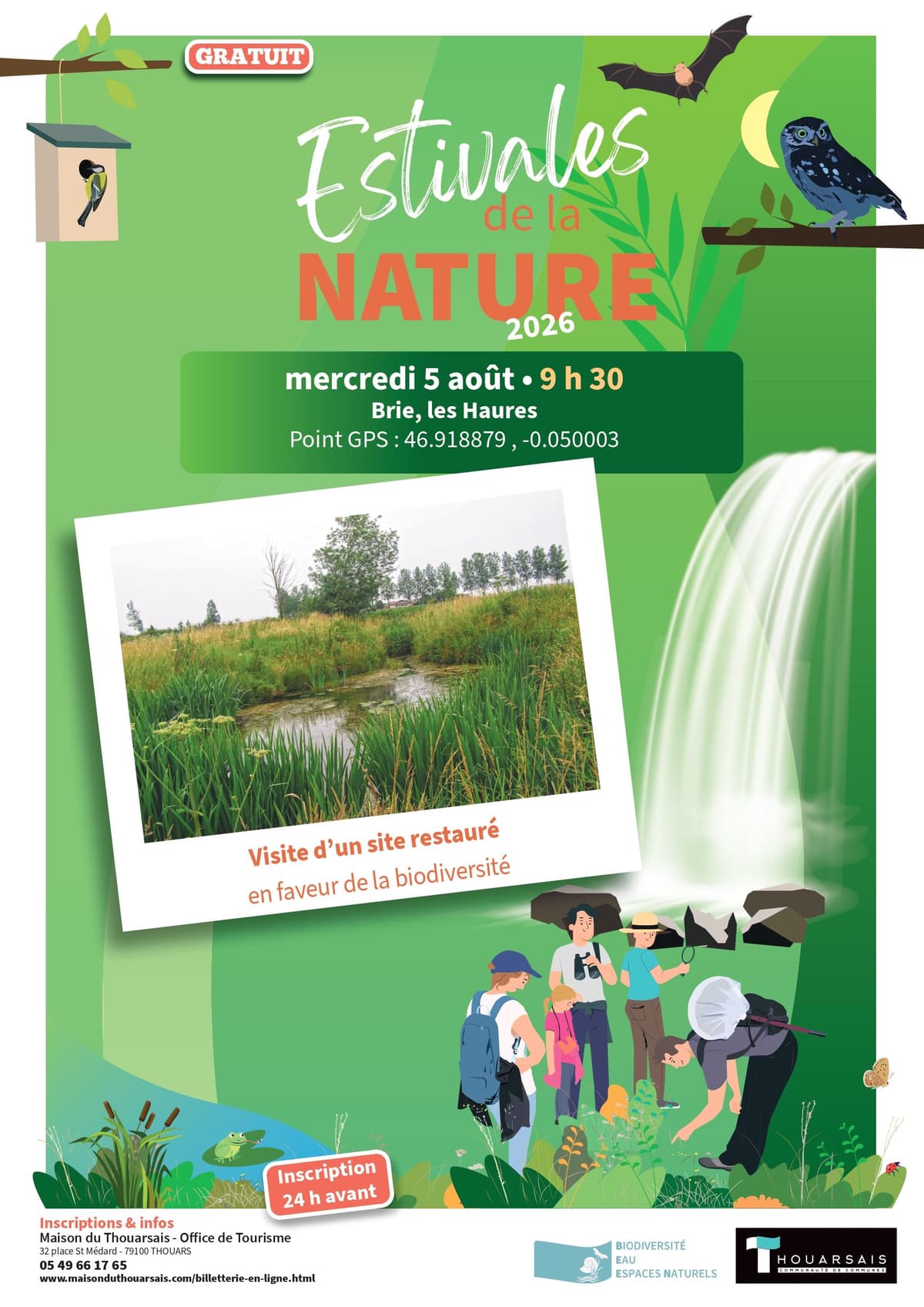 Illustration de l'événement : LES ESTIVALES DE LA NATURE : Visite d'un site restauré en faveur de la biodiversité