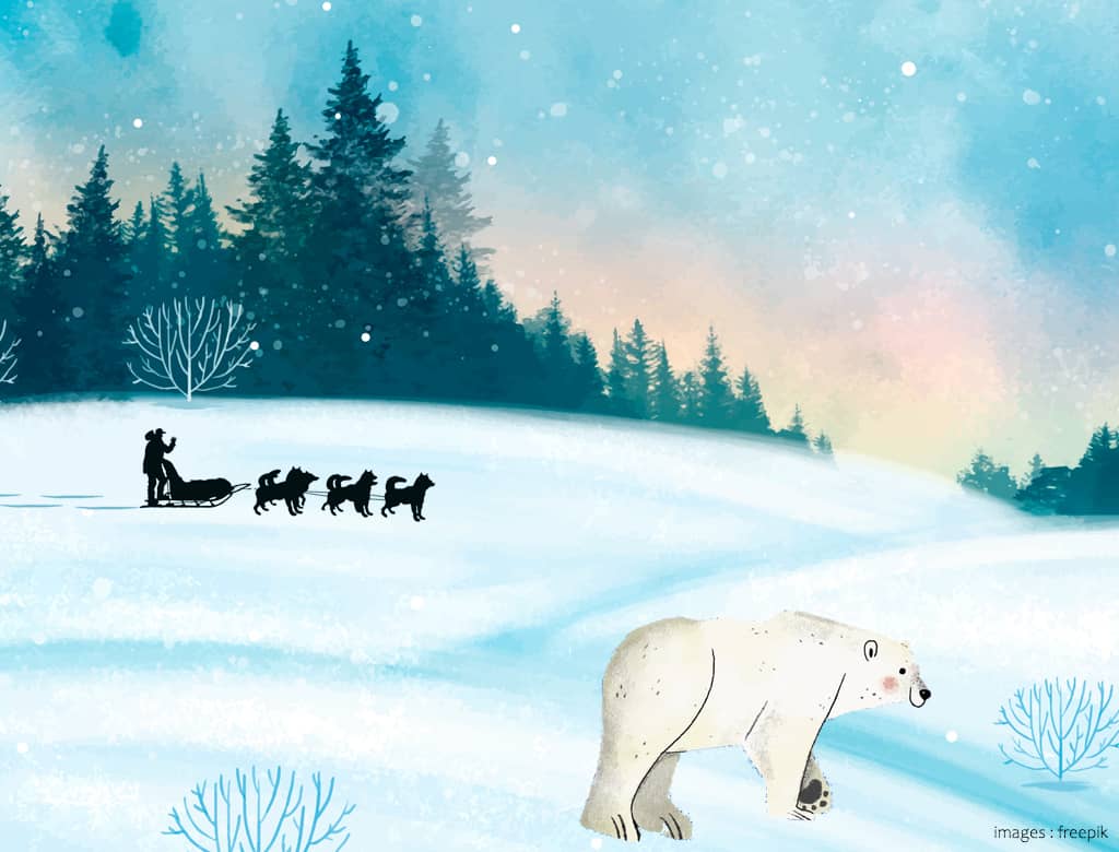Illustration de l'événement : Stage marionnettes de papier Voyage dans le Grand Nord – 7/14 ans