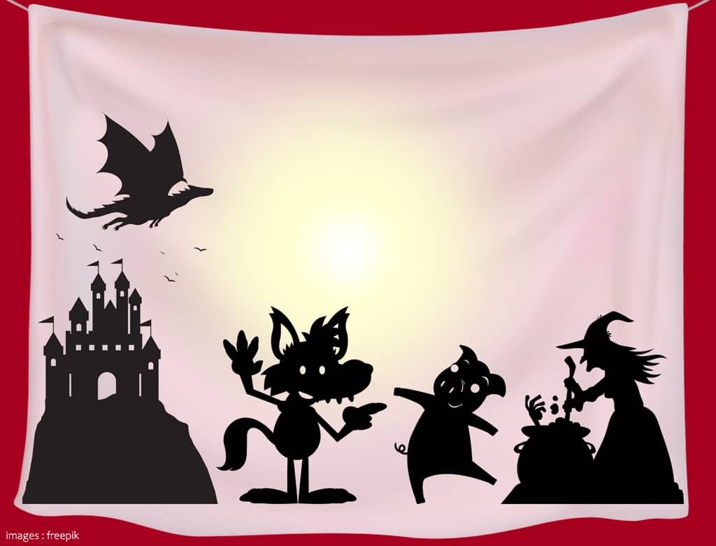 Illustration de l'événement : Stage théâtre d’ombres Les Contes sens dessus dessous – 7/14 ans