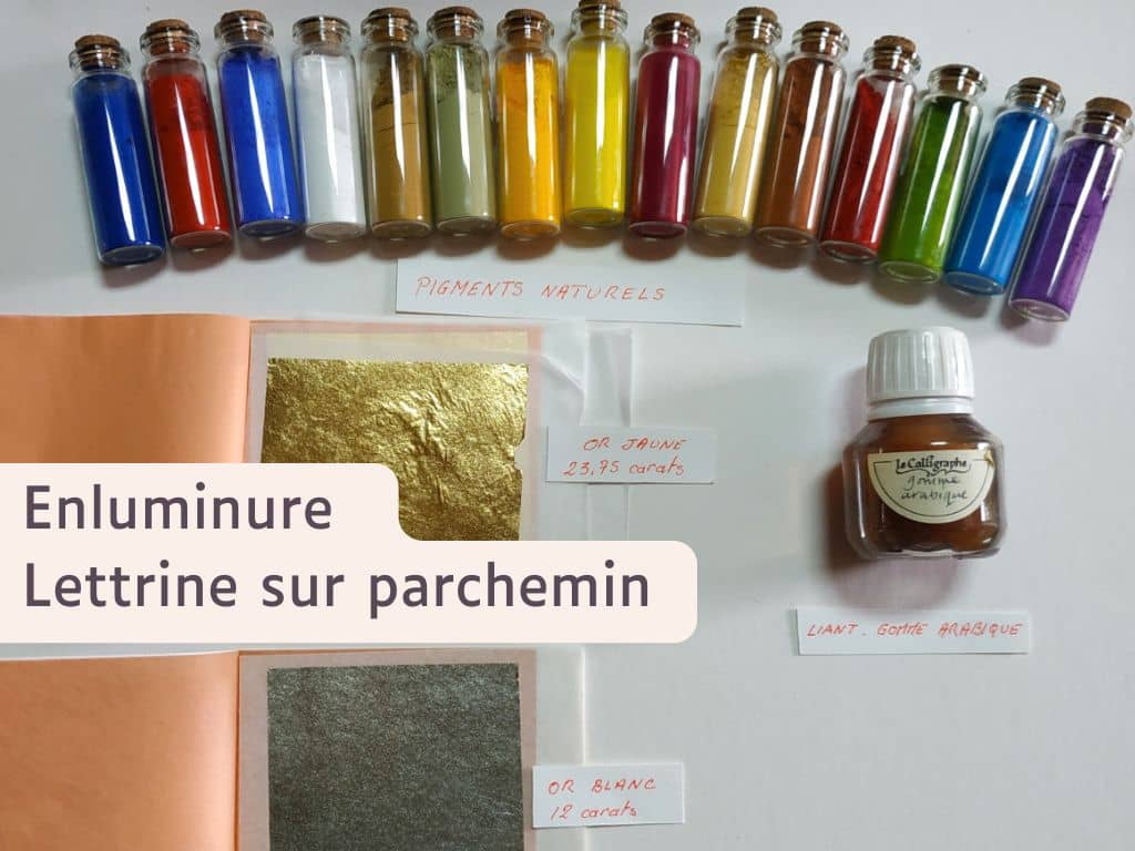 Illustration de l'événement : Enluminure - lettrine sur parchemin au Moulin du Got