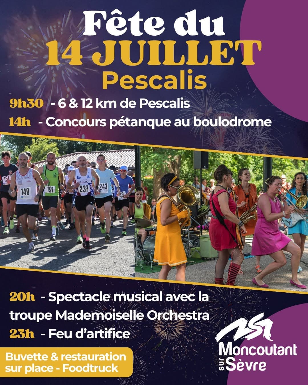 Illustration de l'événement : Fête nationale du 14 juillet - Moncoutant-sur-Sèvre