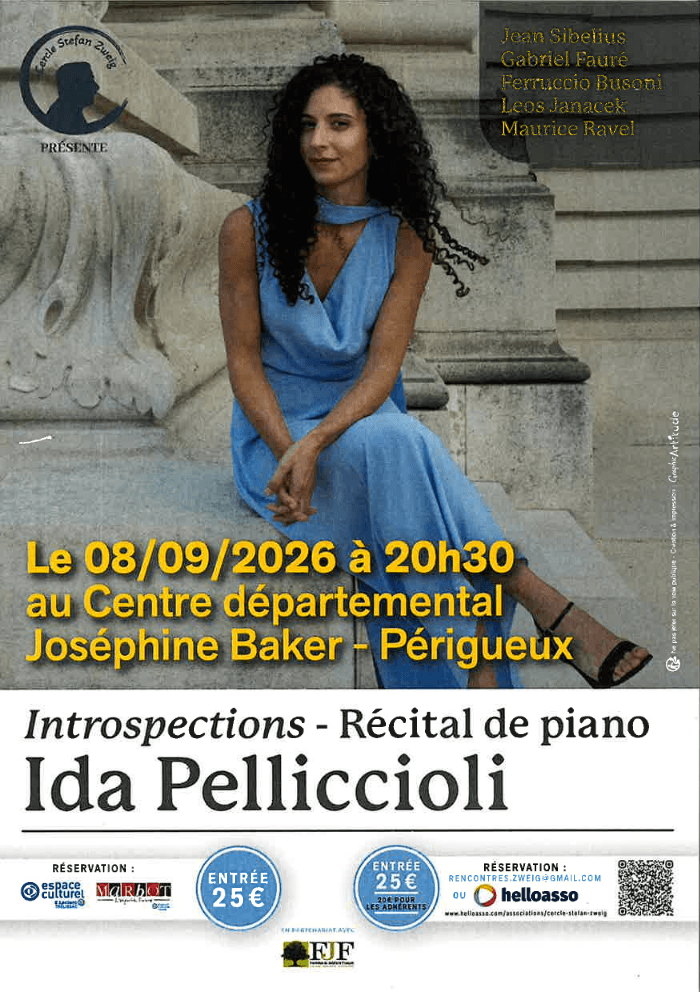 Illustration de l'événement : Récital de piano Ida Pelliccioli - par le Cercle Stefan Zweig