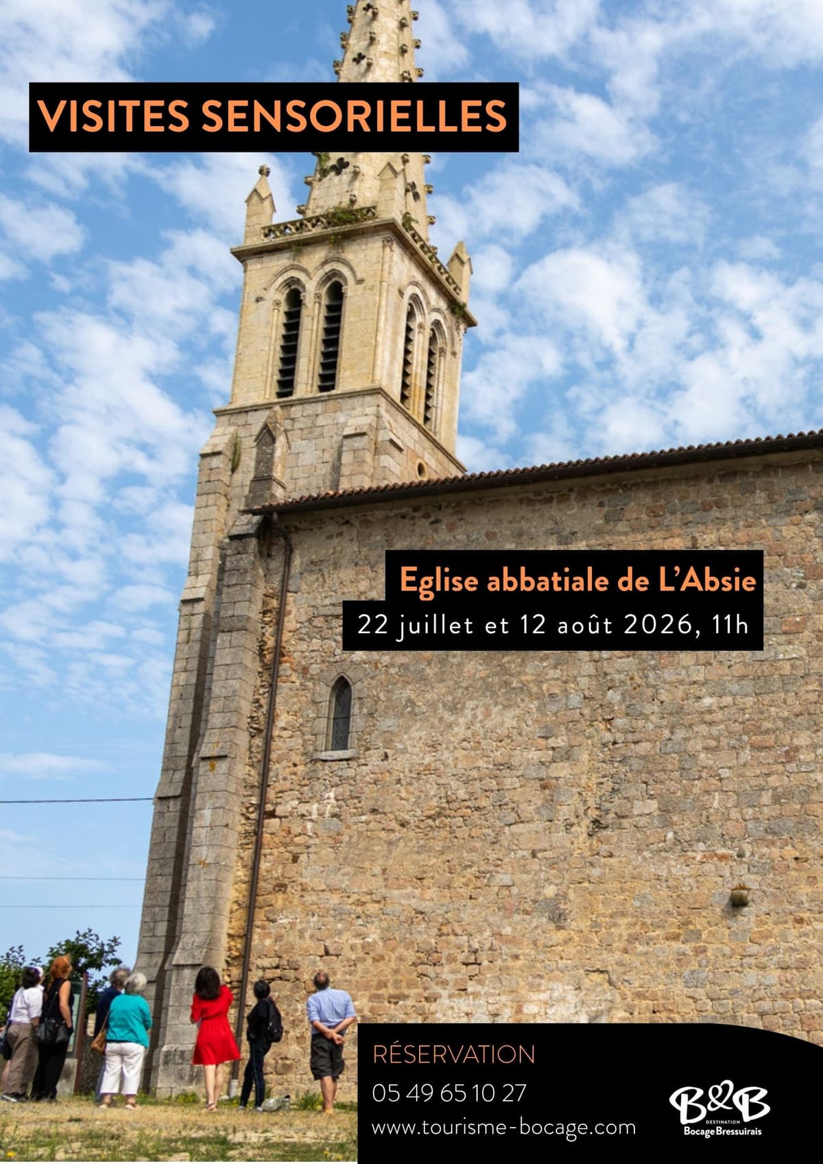 Illustration de l'événement : Visites sensorielles - Notre-Dame de l'Absie
