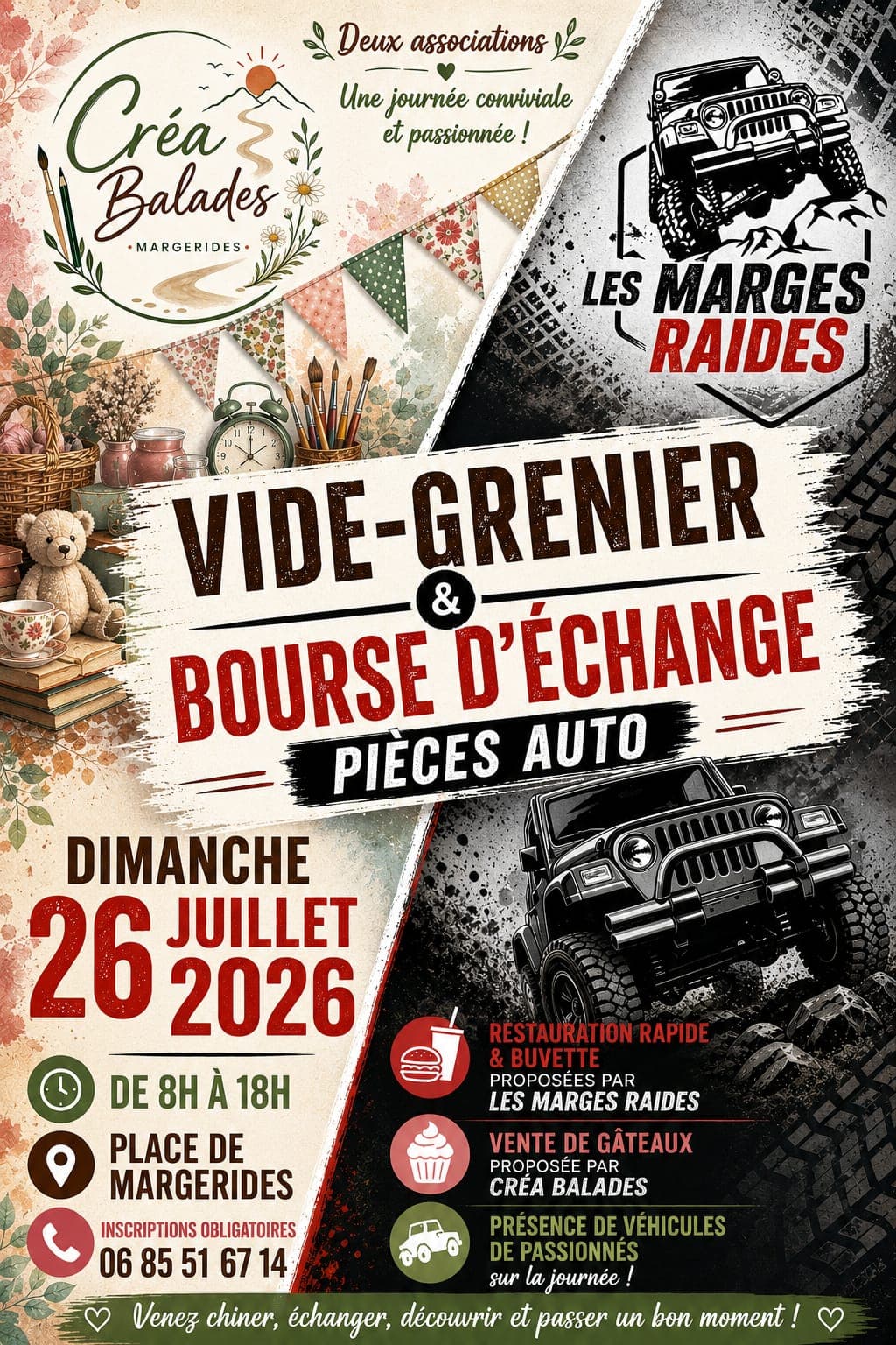 Illustration de l'événement : Vide-greniers et bourse d'échange pièces auto