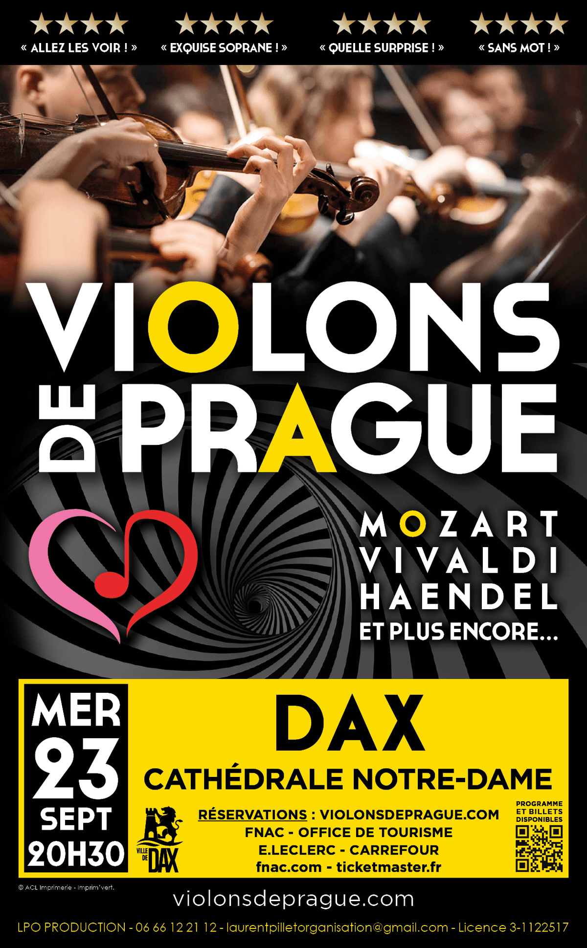 Illustration de l'événement : Concert : Violons de Prague