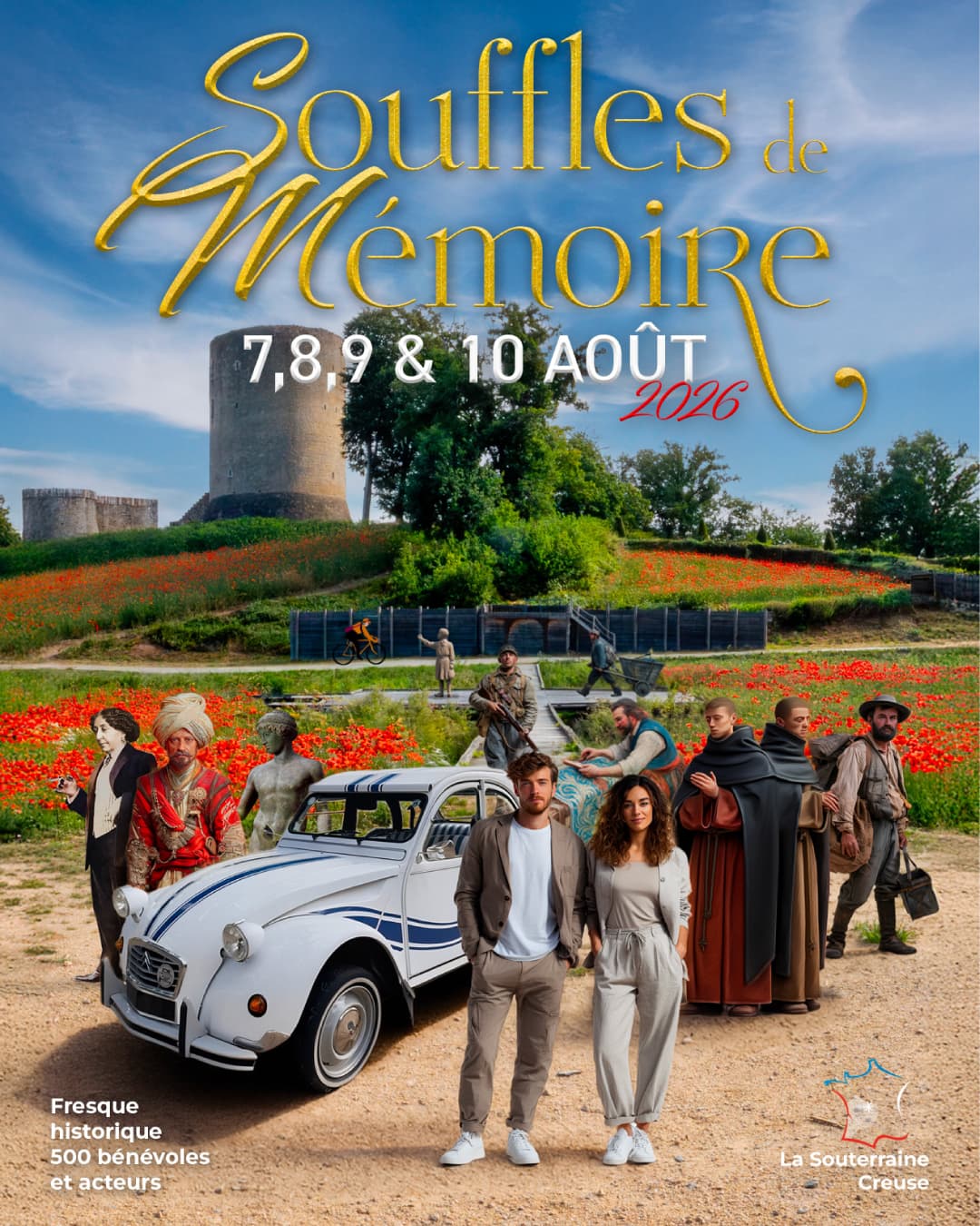 Illustration de l'événement : Souffles de Mémoire - Fresque historique de Bridiers 2026