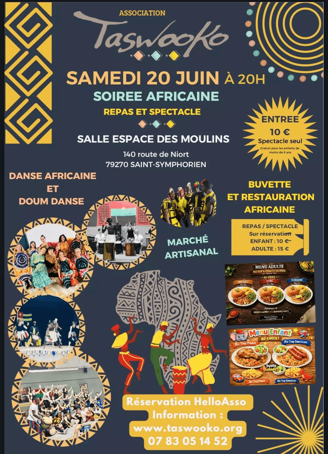 Illustration de l'événement : Soirée africaine à Saint-Symphorien