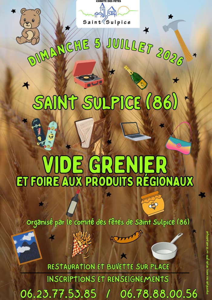 Illustration de l'événement : Vide grenier et foire aux produits régionaux