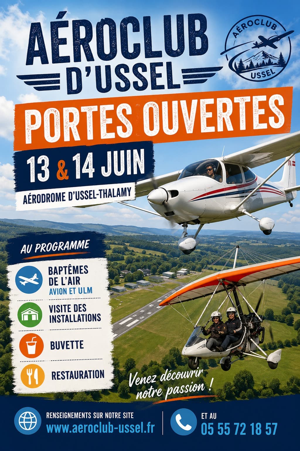 Illustration de l'événement : Portes ouvertes aéroclub d'Ussel
