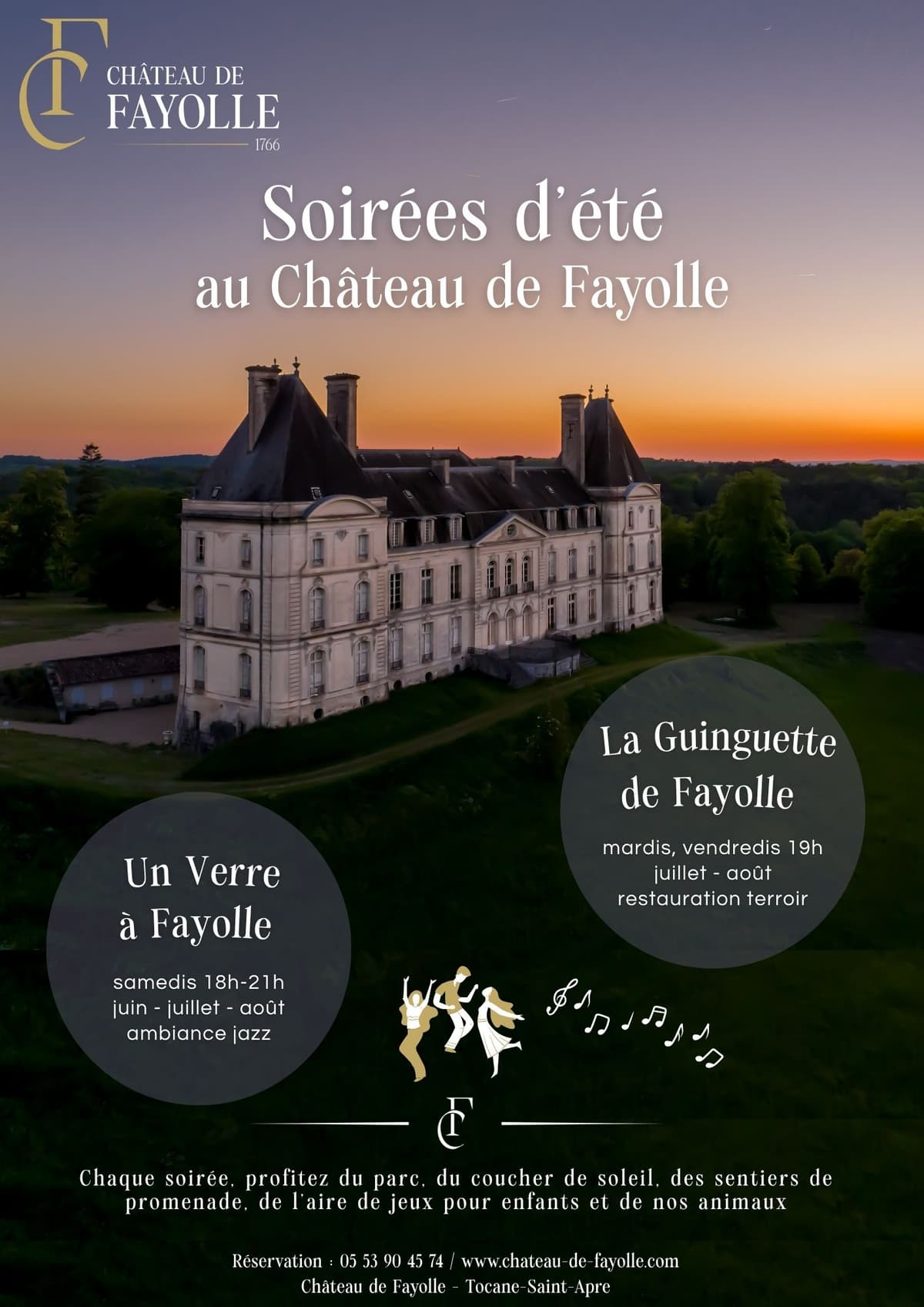 Illustration de l'événement : Château de Fayolle ouvre sa Guinguette les mardis et vendredis