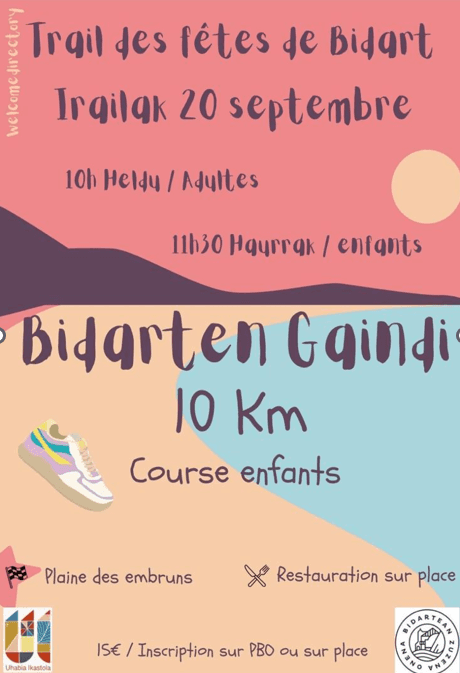 Illustration de l'événement : Bidarten Gaindi - Trail des fêtes de Bidart - 10km