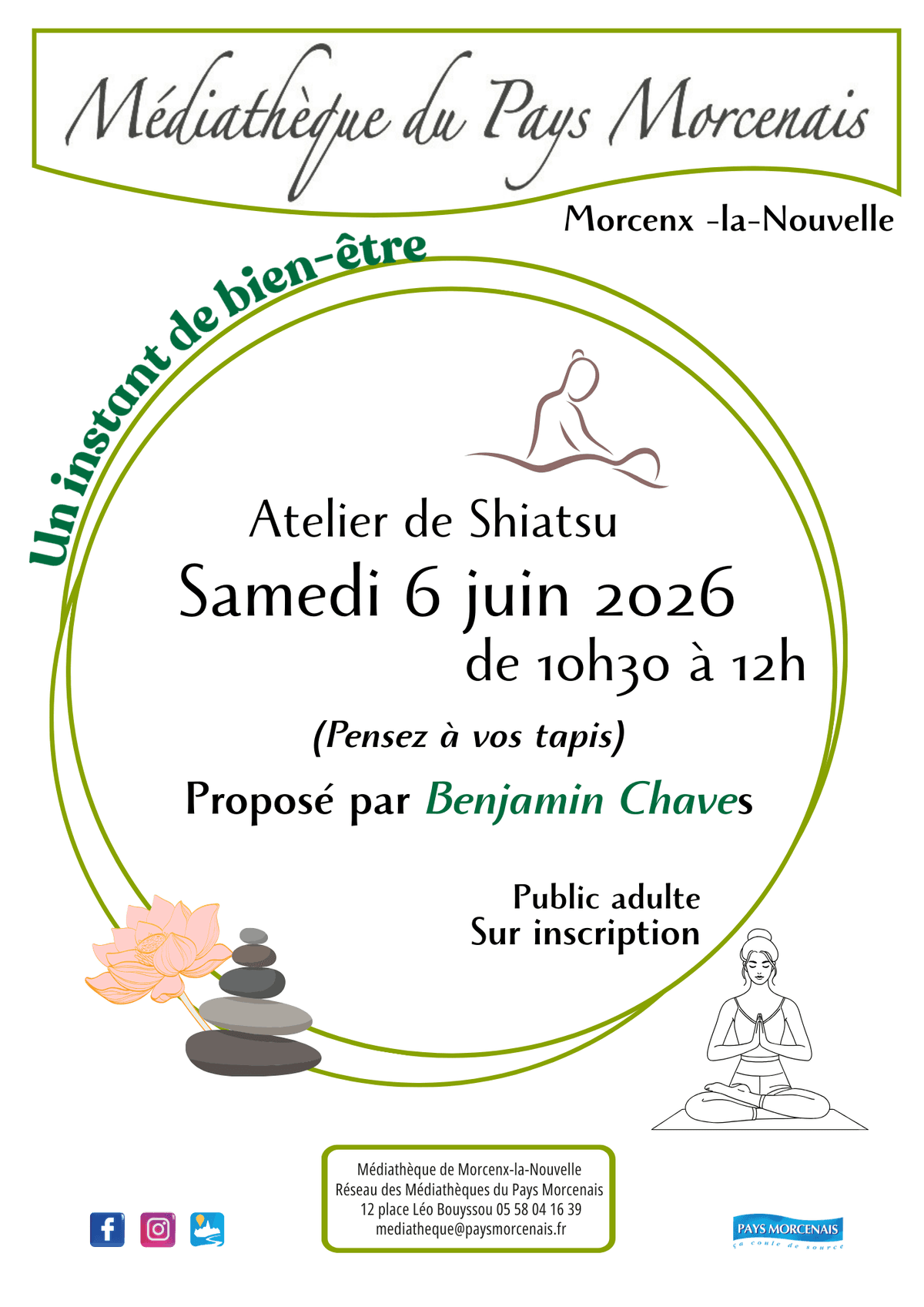 Illustration de l'événement : Atelier de Shiatsu