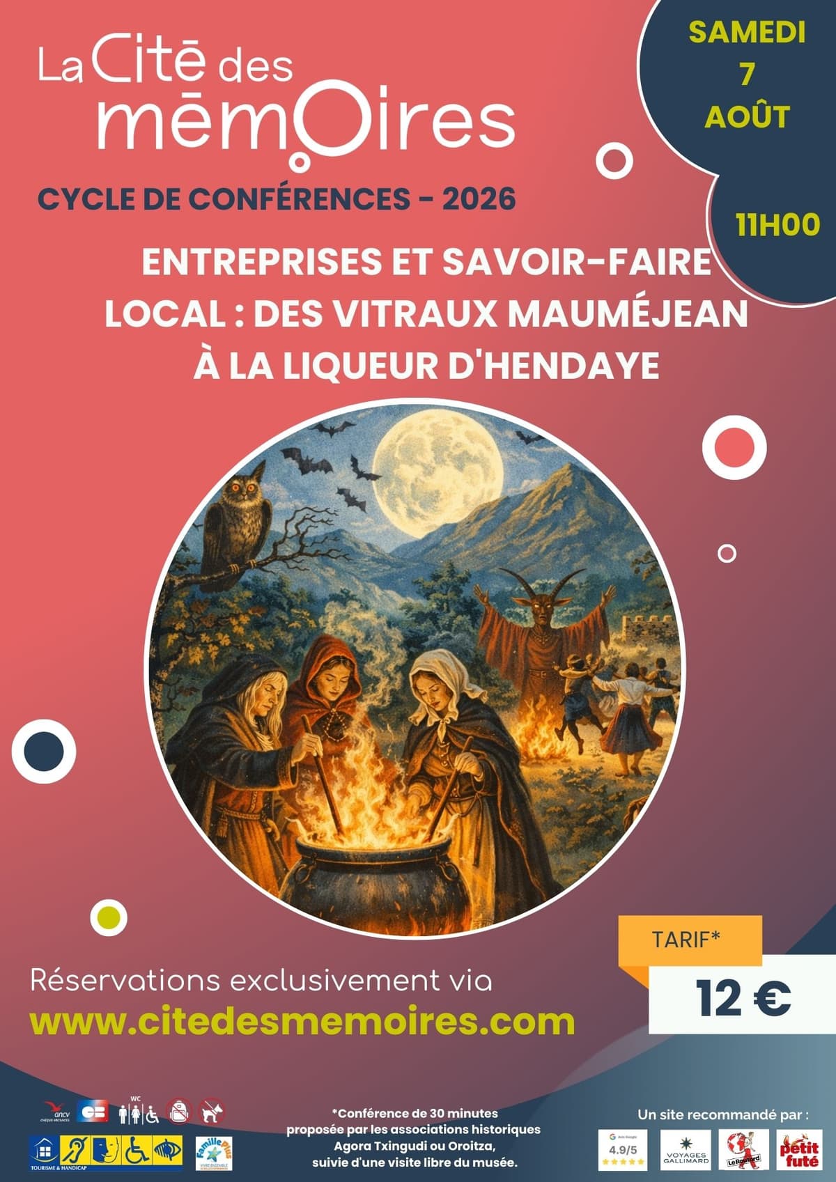 Illustration de l'événement : Conférence "Entreprises et savoir-faire local : des vitraux Mauméjean à la liqueur d'Hendaye"