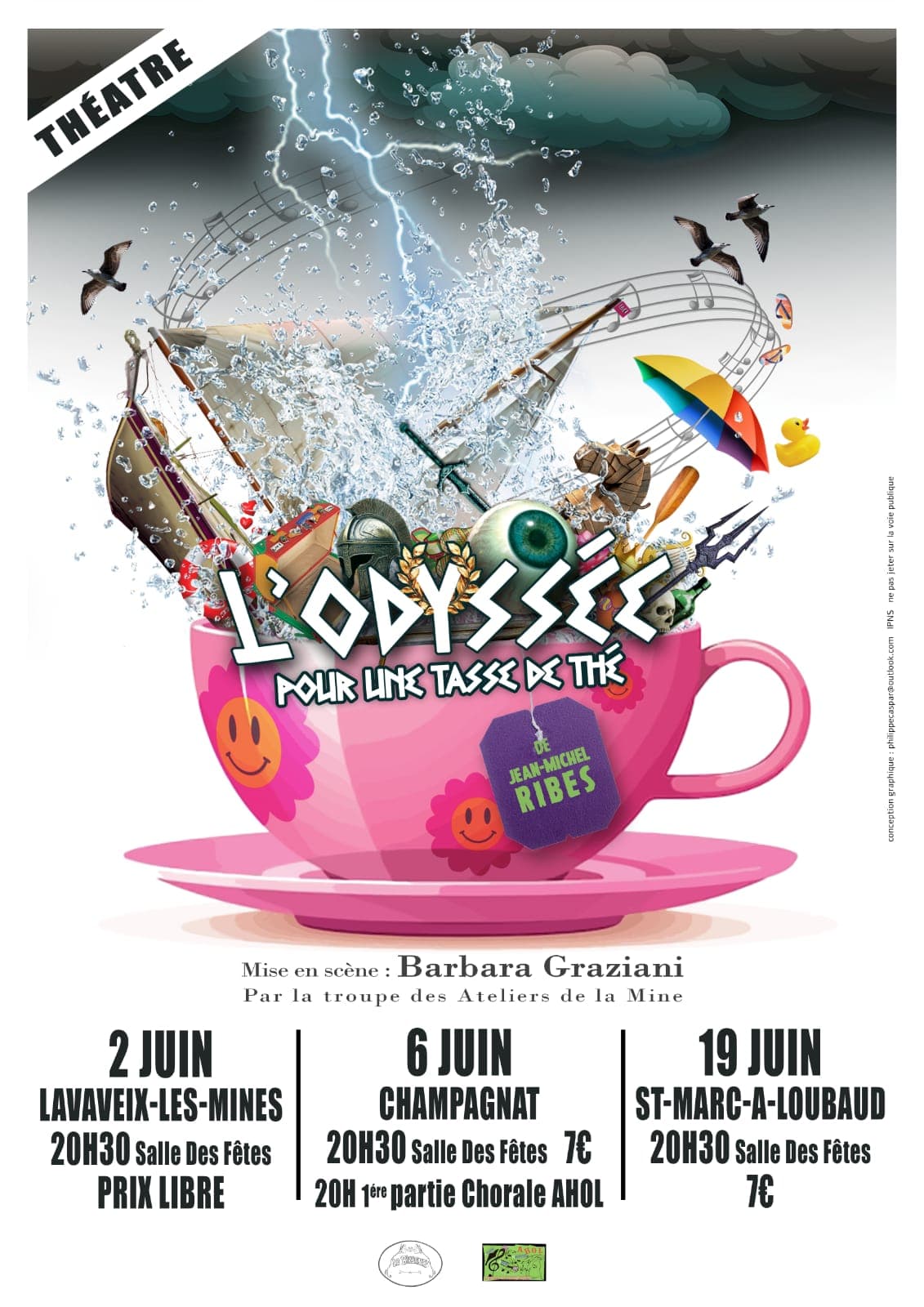 Illustration de l'événement : Représentation théâtrale : L'Odyssée pour une tasse de thé