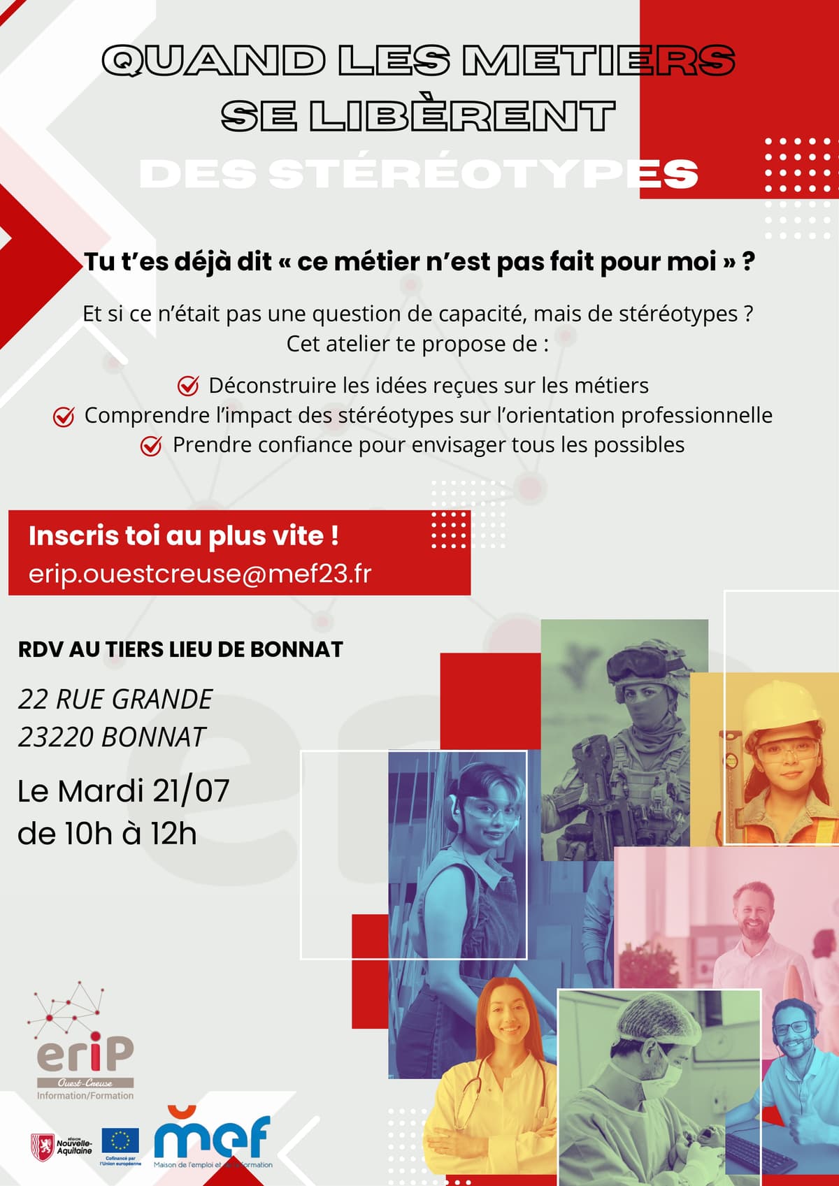 Illustration de l'événement : Quand les métiers se libèrent des stéréotypes