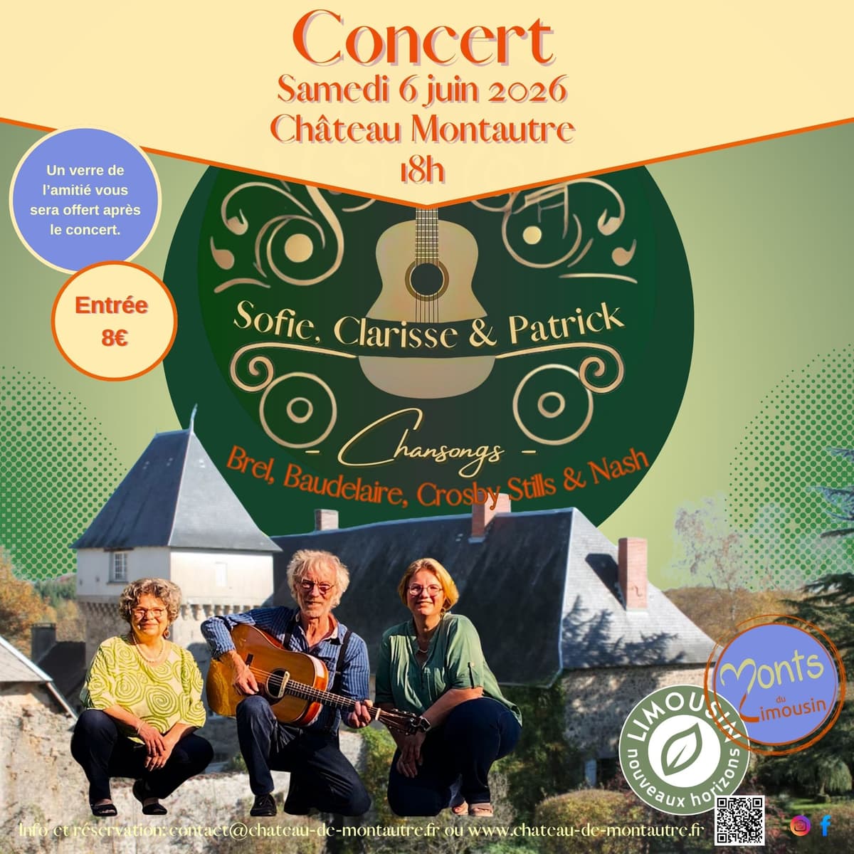 Illustration de l'événement : Concert de Sofie, Clarisse et Patrick - Chansongs