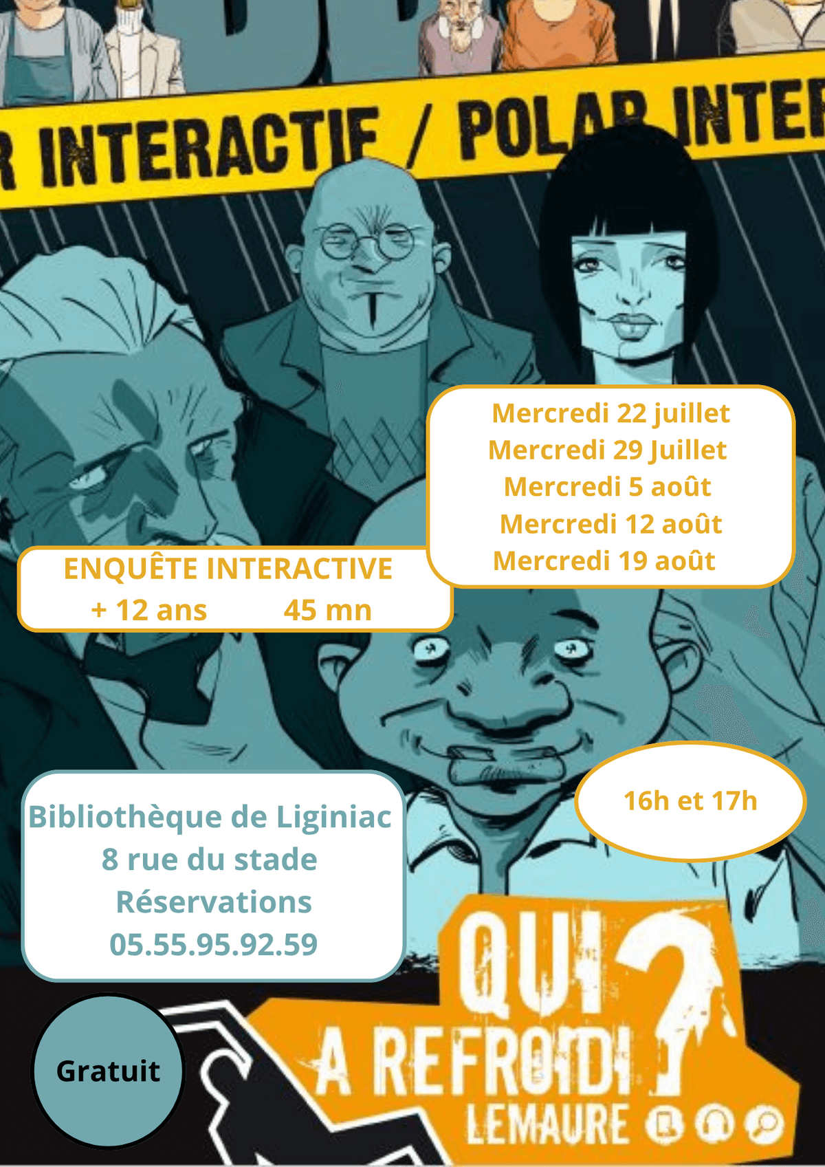 Illustration de l'événement : Enquête interactive et connectée : qui a refroidi Lemaure?