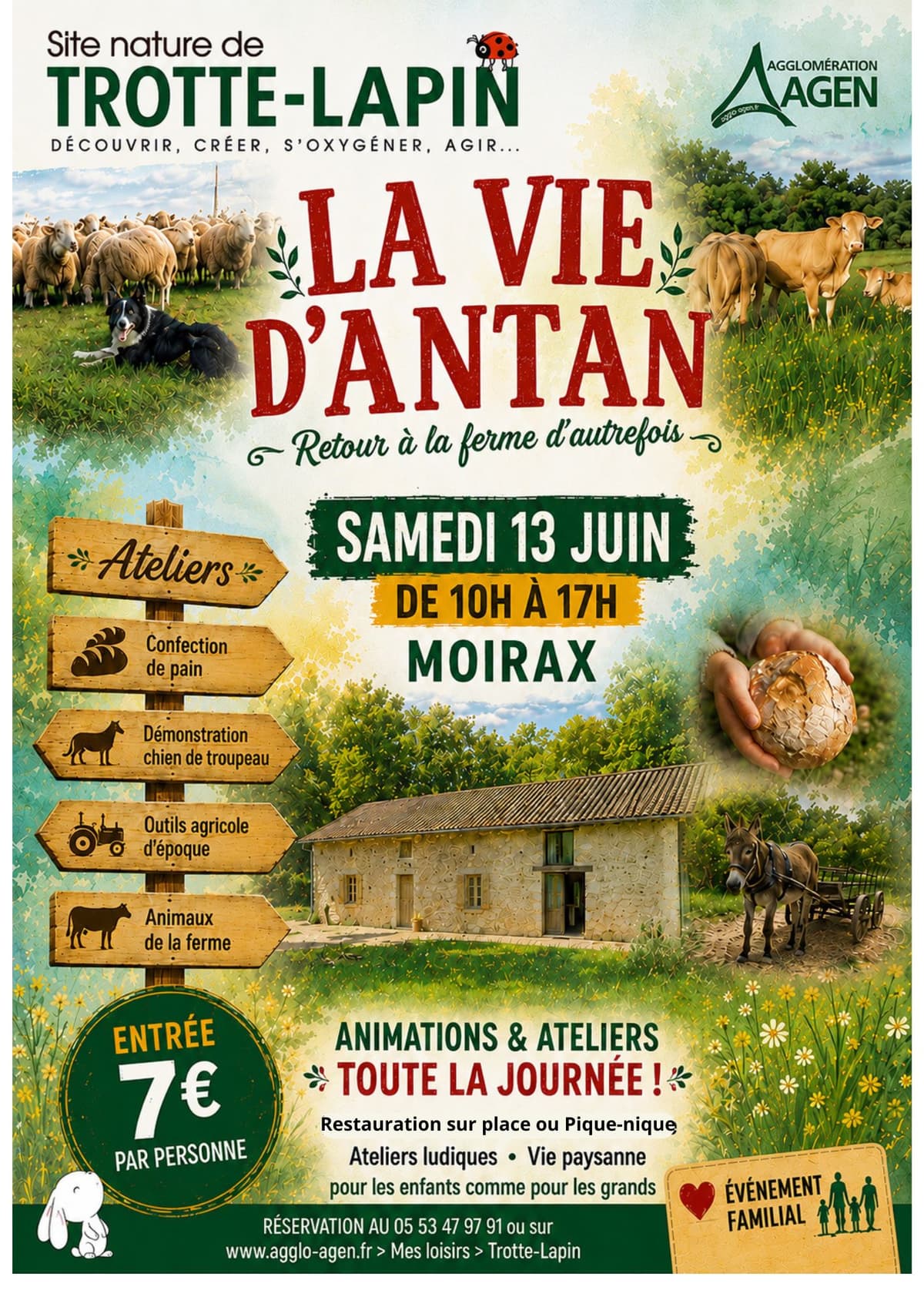 Illustration de l'événement : LA VIE D'ANTAN - Retour à la ferme d'autrefois
