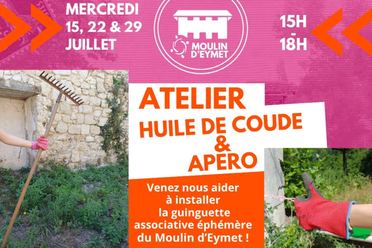 Illustration de l'événement : Atelier huile de coude & apéro