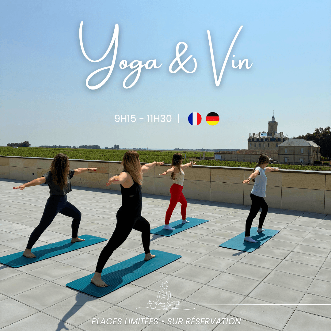 Illustration de l'événement : Atelier Yoga & Vin au Château Larose-Trintaudon