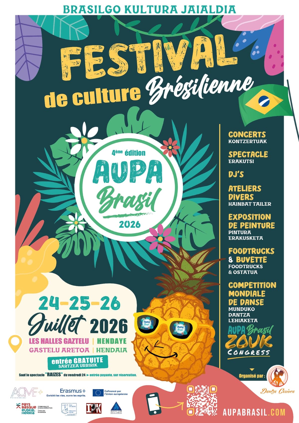 Illustration de l'événement : Festival de culture brésilienne "Aupa Brasil"