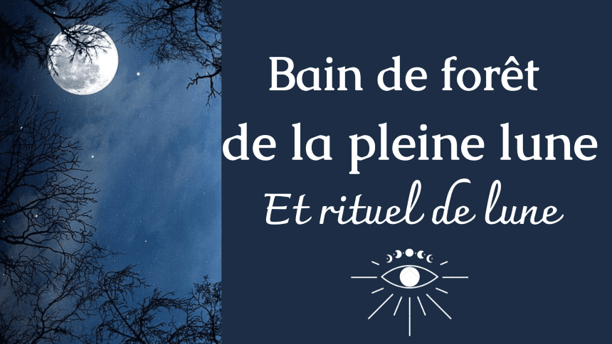 Illustration de l'événement : Bain de forêt de la pleine lune et rituel de lune