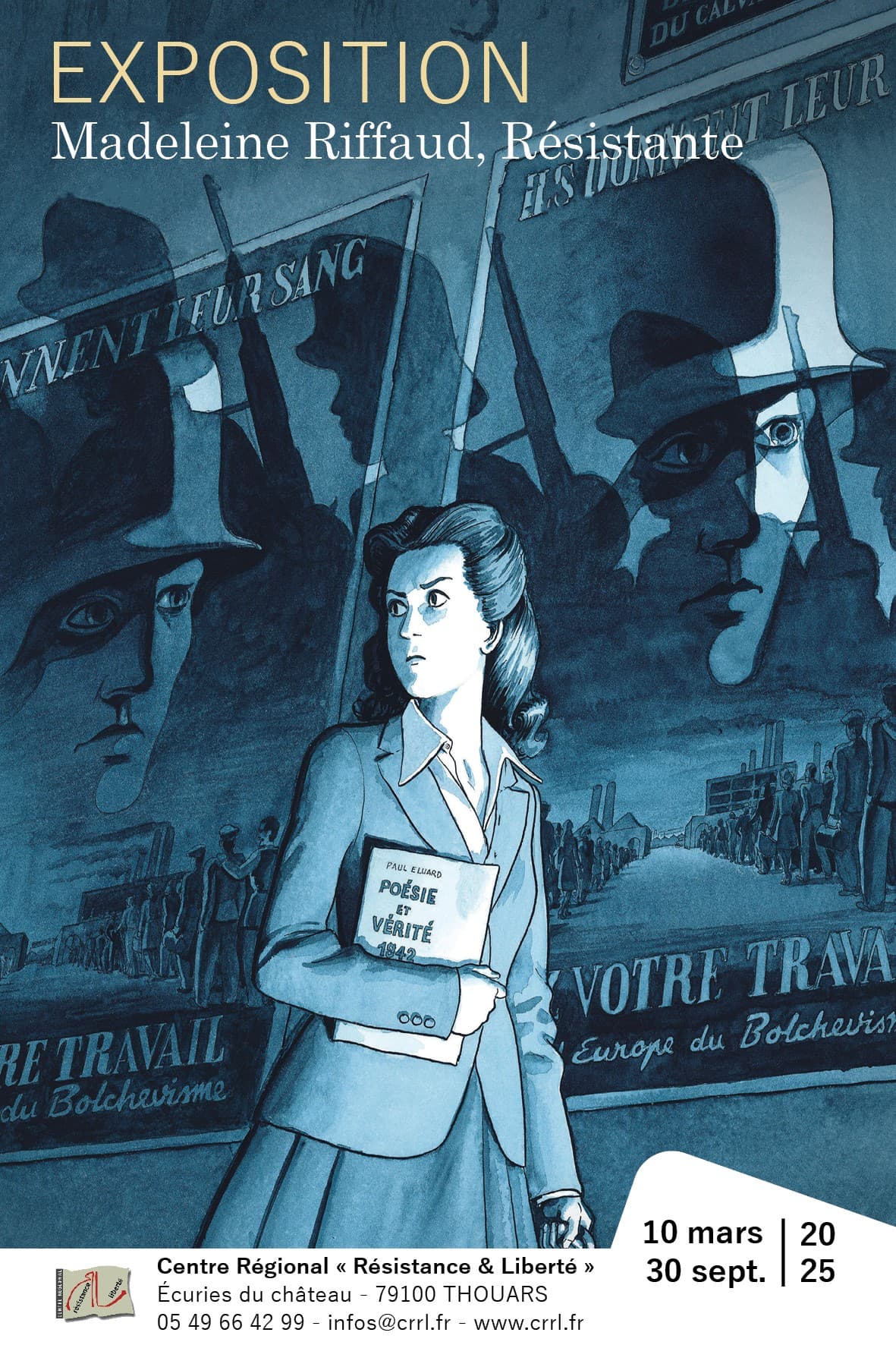 Illustration de l'événement : Visite commentée - Exposition Madeleine Riffaud, Résistante