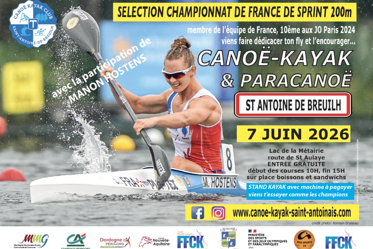Illustration de l'événement : Sélection championnat de France de Sprint 200m canoe kayak